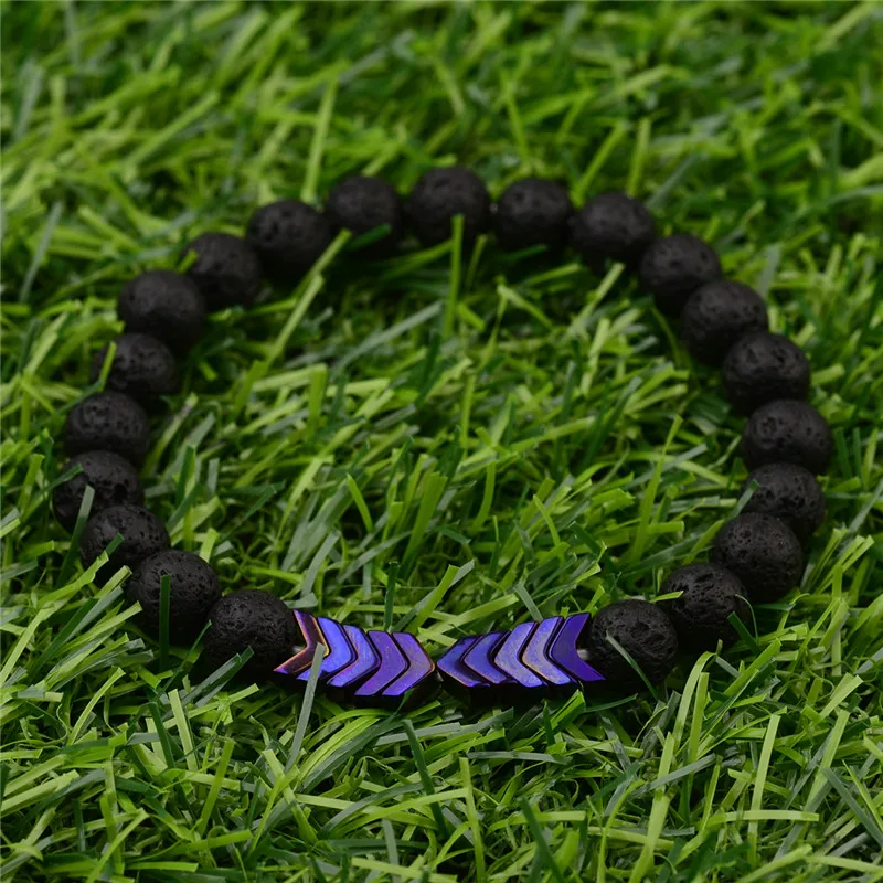 duovei sacred arrow lava stone diffuser bracelet for couple 2018 newest fashion volcanic beaded yoga bracelet 1.webp