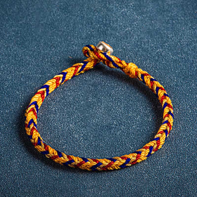 "May you be safe and sound all year round" Lucky Multicolored Bracelet - Image 7