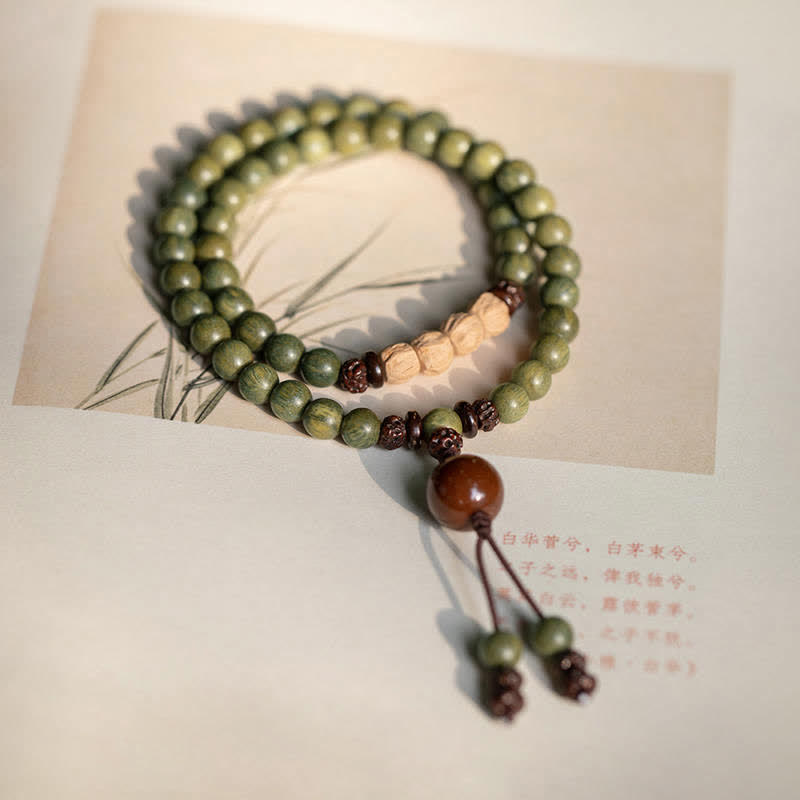 Green Sandalwood Positive Peace Bracelet - Image 10