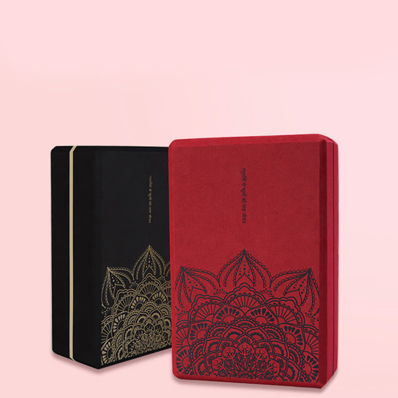Tibetan Mandala Mindful Soft Non-Slip Foam Yoga Block - Image 2