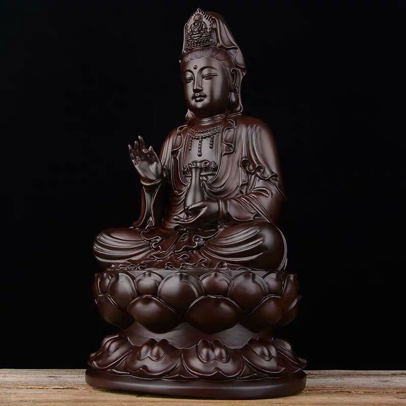 Avalokitesvara Ebony Lotus Harmony Blessing Home Decoration - Image 3