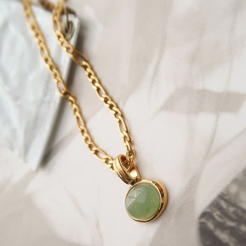 Oval Turquoise Strength Titanium Steel Necklace Pendant - Image 9