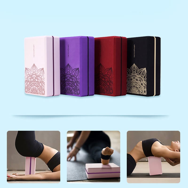Tibetan Mandala Mindful Soft Non-Slip Foam Yoga Block - Image 15