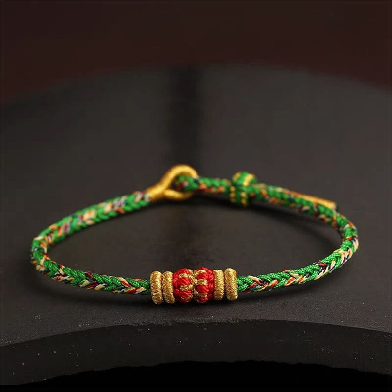 Handmade Colorful Rope King Kong Knot Braided Luck Bracelet - Image 14