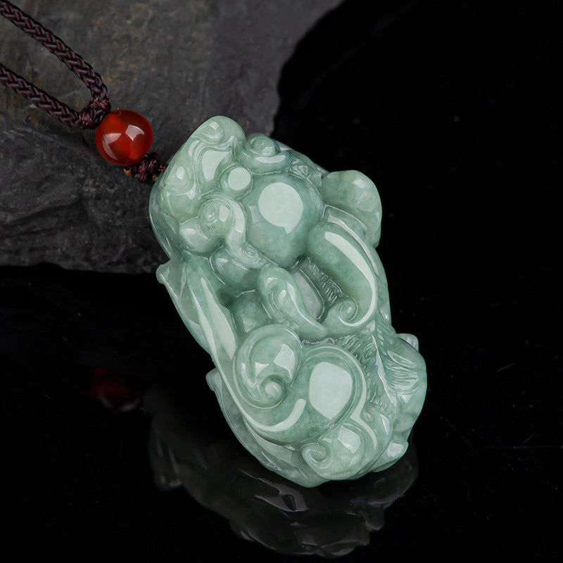 Jade PiXiu Wealth Luck String Necklace Pendant