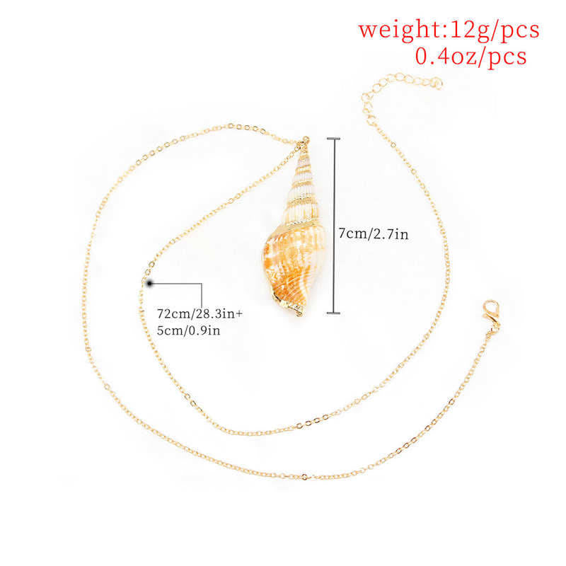 Natural Shankha Conch Shell Seashell Lucky Necklace Pendant - Image 6
