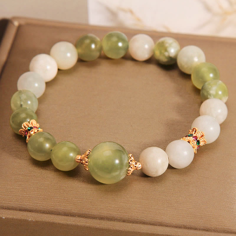 Green Grape Color Jade Abundance Bracelet