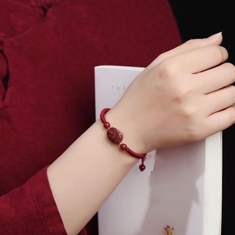 Chinese Zodiac Natal Buddha Cinnabar Keep Away Evil Spirits Rope Bracelet (Extra 30% Off | USE CODE: FS30) - Image 11