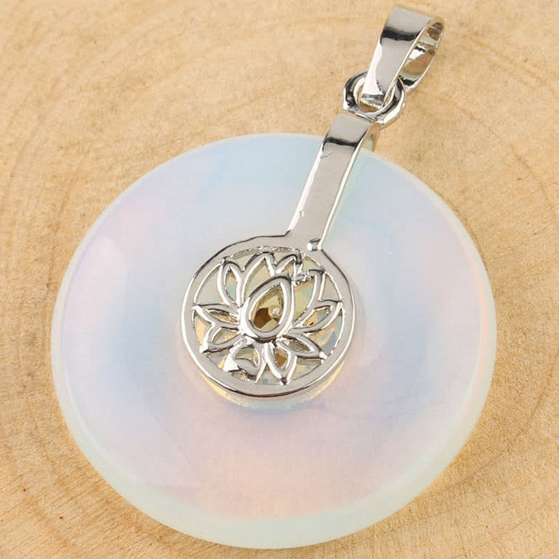 Various Crystal Amethyst Pink Crystal Lotus Healing Necklace Pendant - Image 13