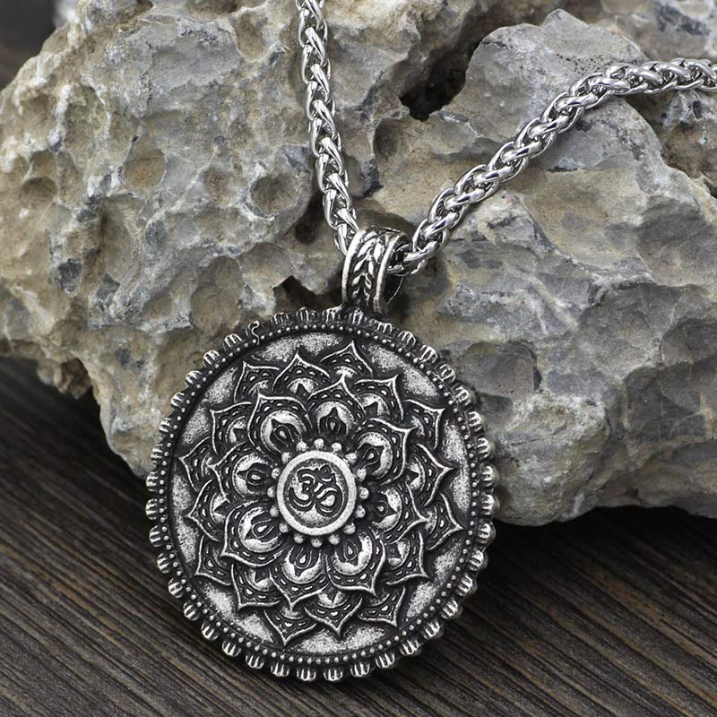 Six True Words Love Peace Flower Pattern Necklace (Extra 35% Off | USE CODE: FS35) - Image 5
