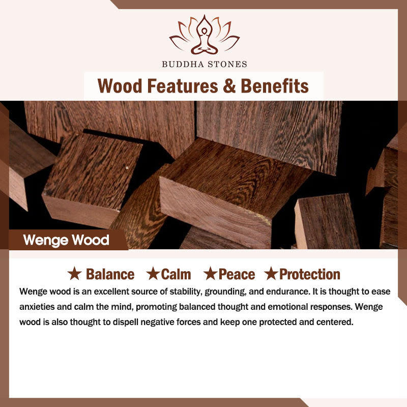 Wenge Wood Turquoise Stone Protection Calm Necklace Pendant - Image 12