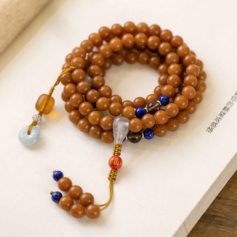 108 Beads Bodhi Seed Blessing Meditation Bracelet Mala - Image 7