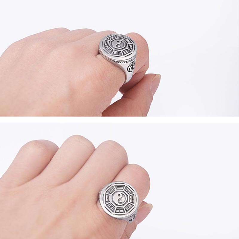 Yin Yang Balance Adjustable Ring - Image 6