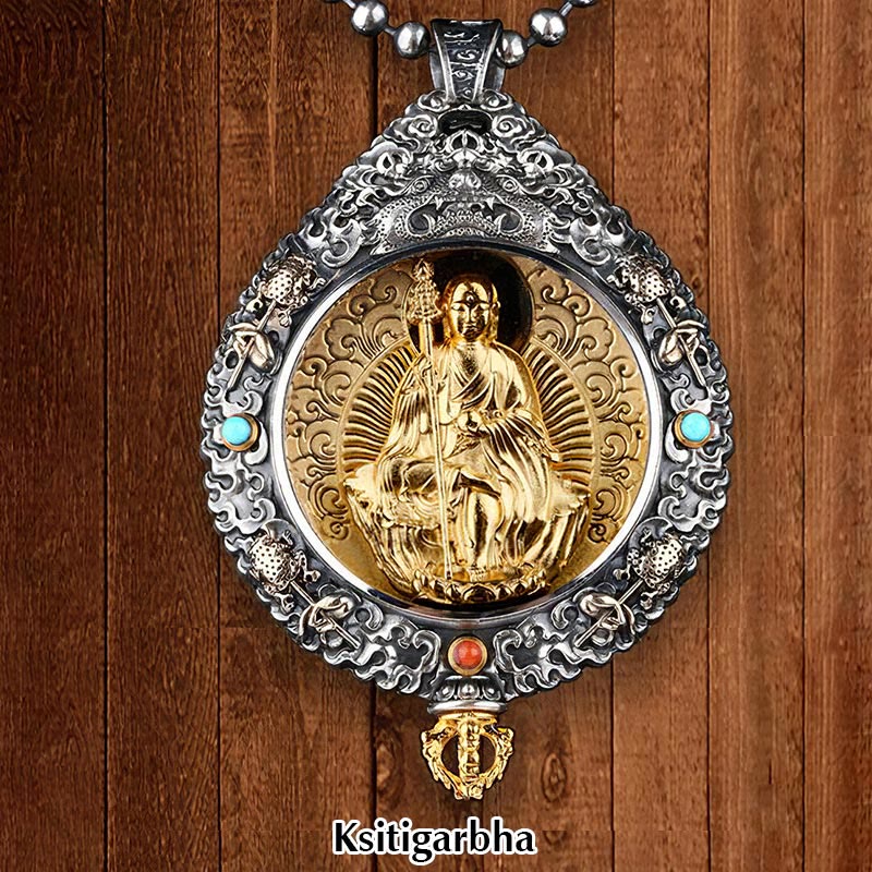 Chinese Zodiac Natal Buddha Thangka Nine Palaces Eight Diagrams Wealth Rotatable Necklace Pendant - Image 14