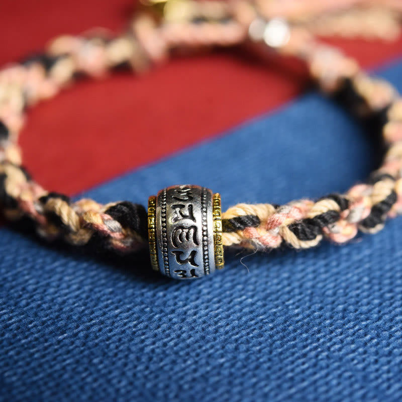 Zakiram Goddess of Wealth Om Mani Padme Hum Peace Handmade Bracelet - Image 5