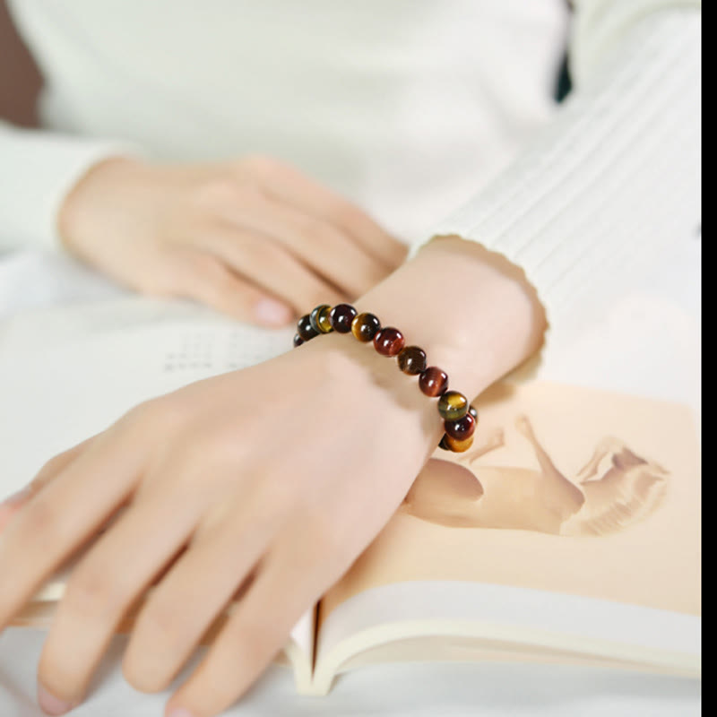 Natural Tiger Eye Positive Protection Bracelet - Image 12