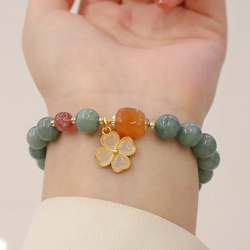 Bring Good Luck Green Jade Bracelet Bangle Bundle - Image 6