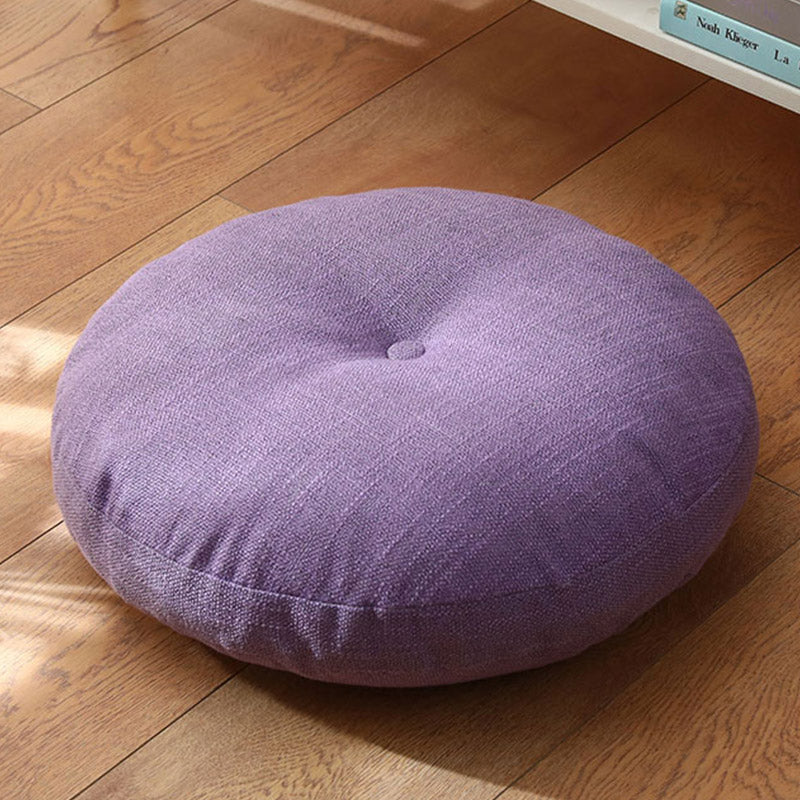 Lotus Simple Pattern Linen Meditation Seat Cushion Home Living Room Decoration - Image 14