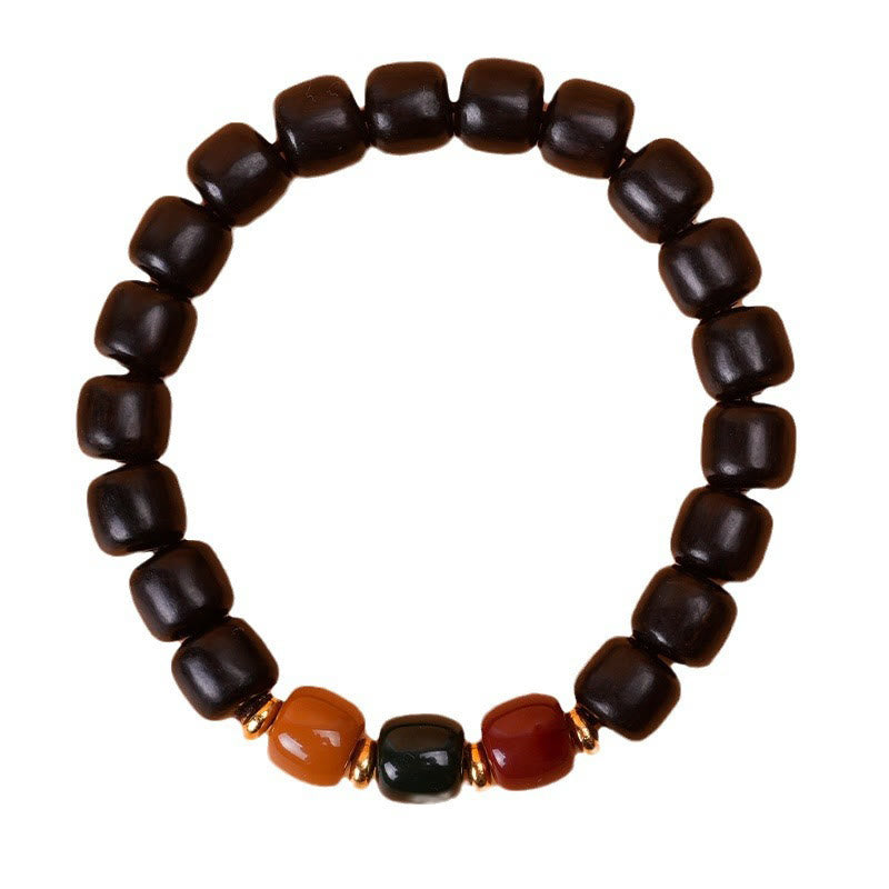 Ebony Wood Rosewood Peace Balance Bracelet - Image 10