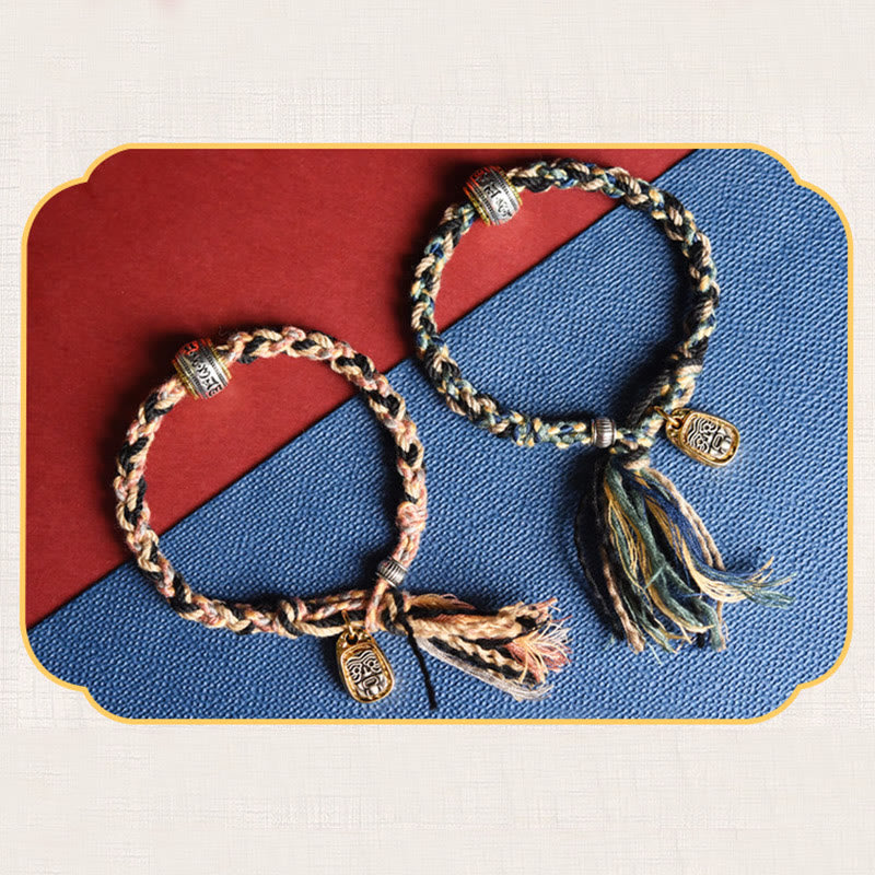 Zakiram Goddess of Wealth Om Mani Padme Hum Peace Handmade Bracelet - Image 10