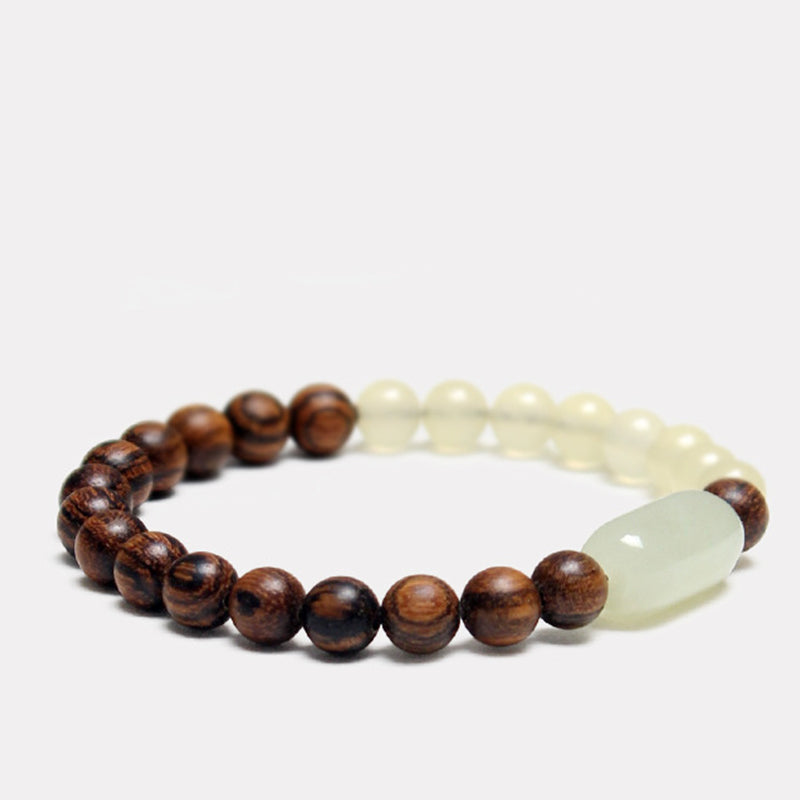 Jade Sandalwood Luck Abundance Bracelet - Image 8