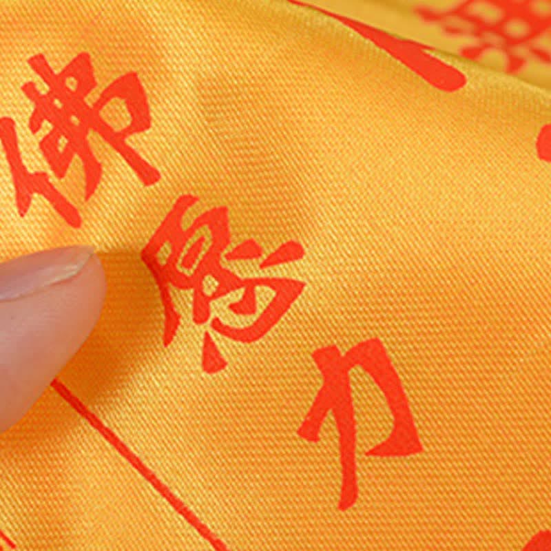 Tibetan 7 Colors Windhorse Letter Auspicious Lotus Outdoor 21 Pcs Prayer Flag - Image 14