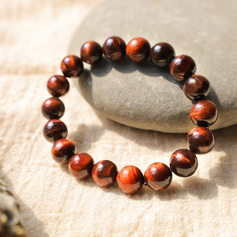 Natural Tiger Eye Healing Bead Bracelet - Image 15