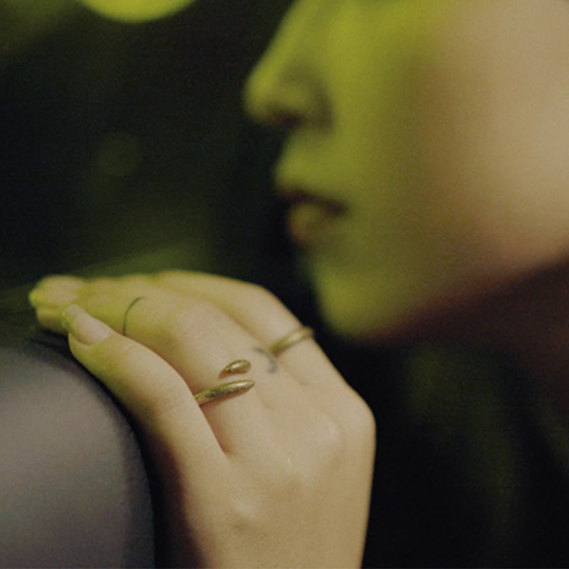 Simple Design Copper Luck Adjustable Ring - Image 10