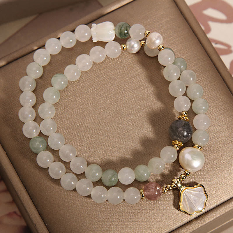 Double Layer Jade Shell Luck Bracelet - Image 5