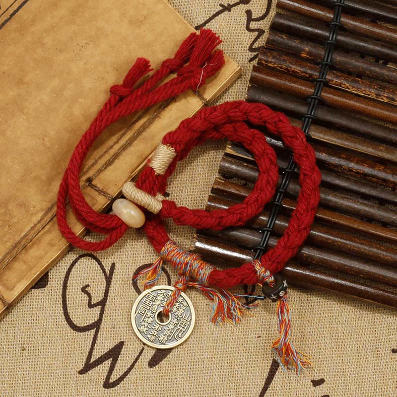 Mountain Ghosts Spend Money Ward Off Evil Spirits Handmade Bracelet - Image 4