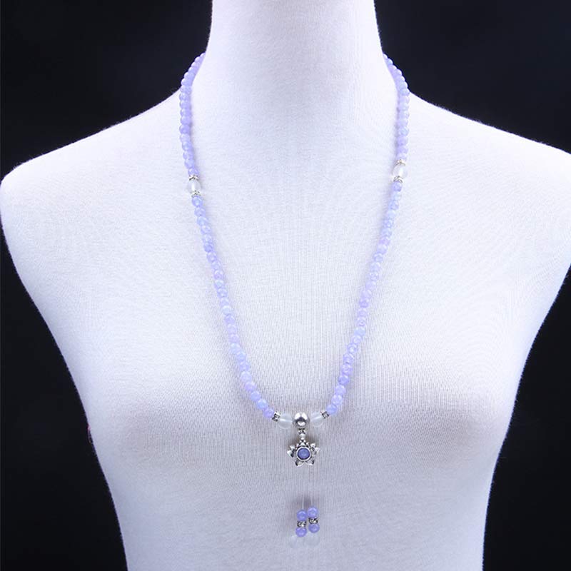 Purple Jasper Bead Strength Bracelet Mala - Image 7