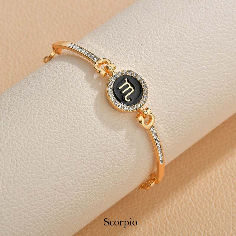12 Constellations of the Zodiac Rhinestone Chain Adjustable Bracelet (Extra 30% Off | USE CODE: FS30) - Image 14