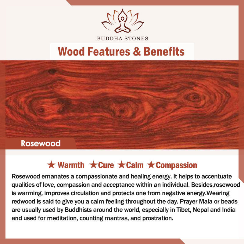 Tibetan Rosewood Heart Sutra Engraved Cure Bracelet - Image 13