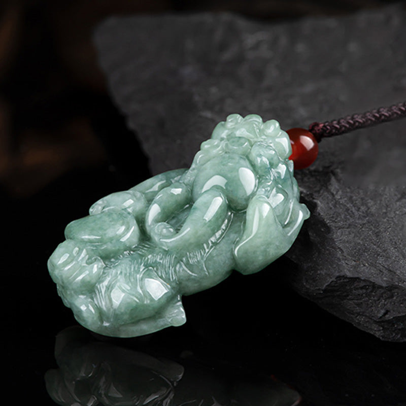Jade PiXiu Wealth Luck String Necklace Pendant - Image 6