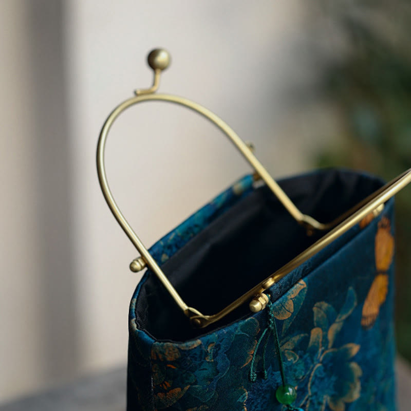 Leaves Butterfly Metal Chain Crossbody Bag Shoulder Bag Handbag - Image 5