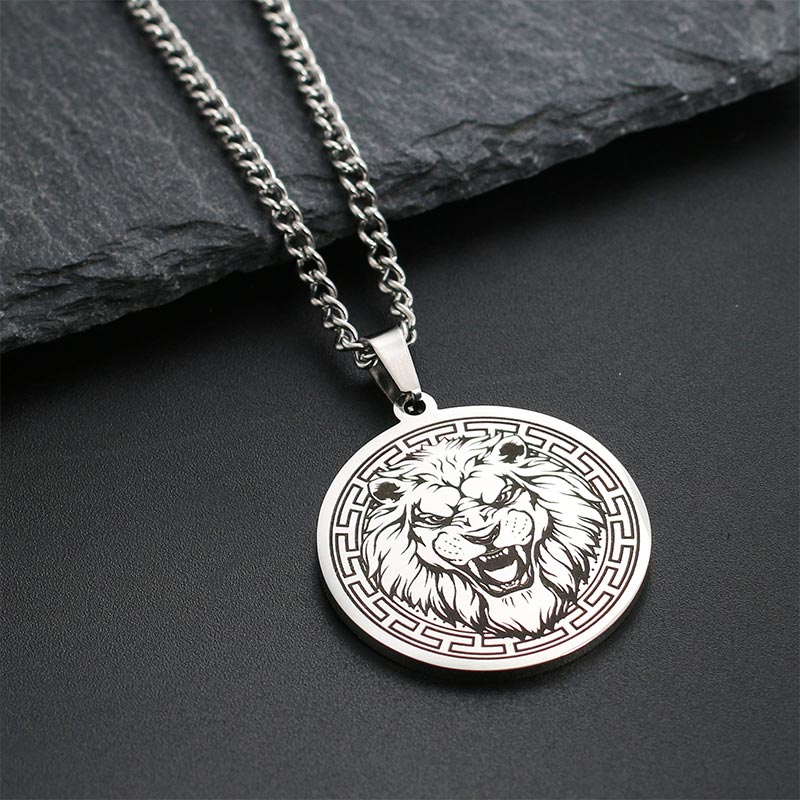 Animal Titanium Steel Chain Necklace Protection Pendant - Image 7