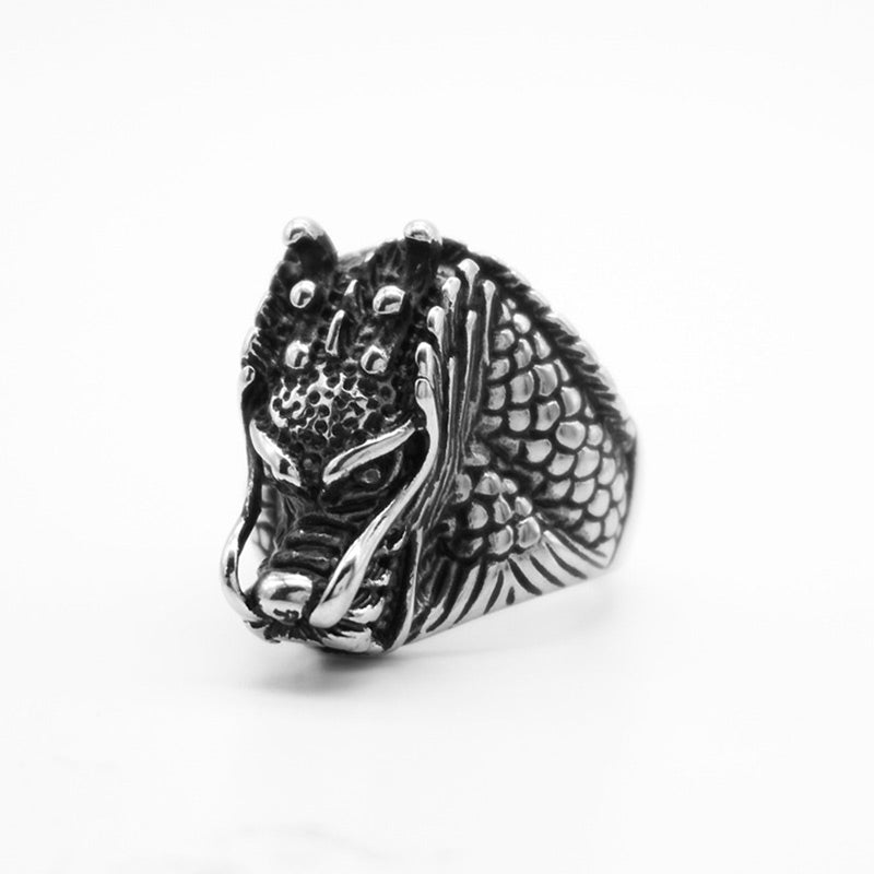 Dragon Balance Titanium Steel Ring - Image 5
