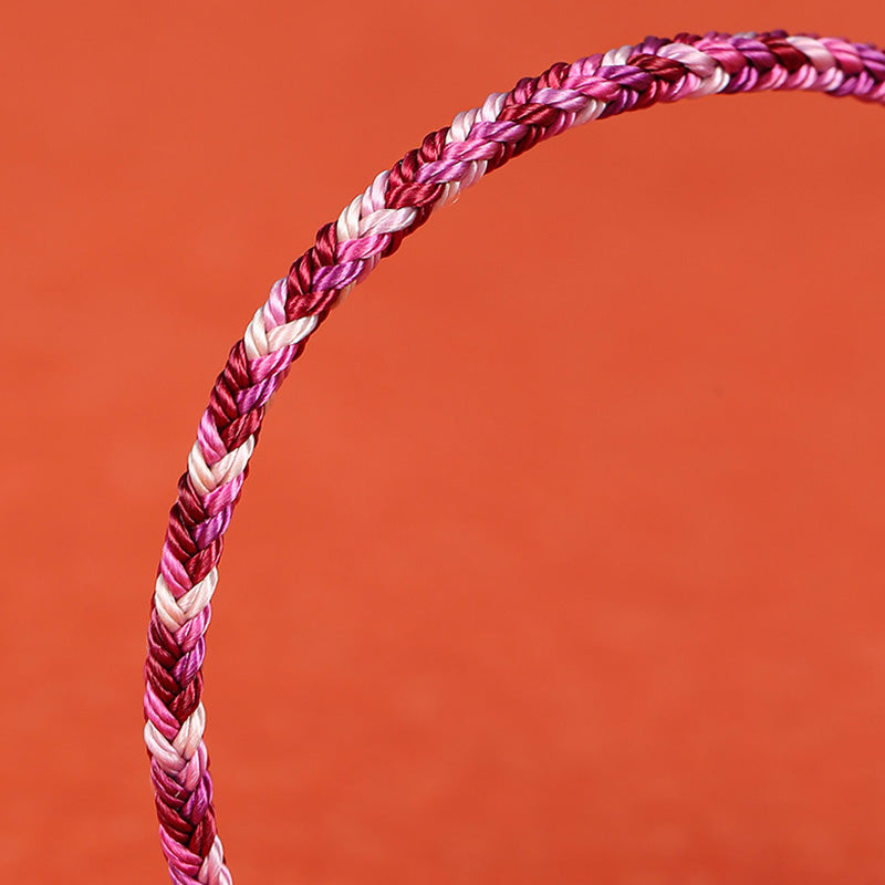 Handmade Dunhuang Colorful Rope Protection Braid String Bracelet - Image 8