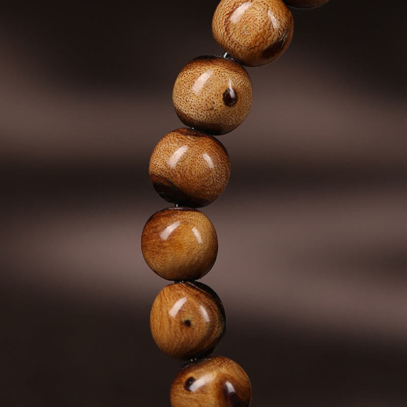 925 Sterling Silver Natural Golden Sea Willow Zakiram Goddess of Wealth Lucky fortune Fu Character Success Bracelet - Image 10