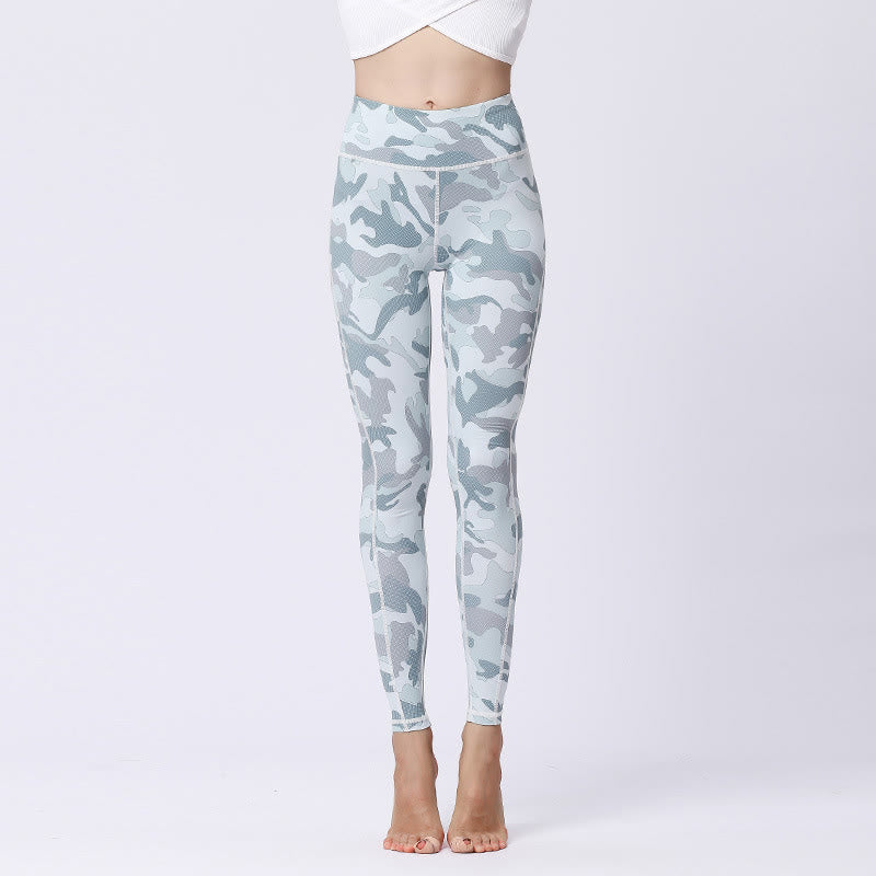 Camo Print Sports Fitness Yoga High Waist Leggings Women's Yoga Pants - Image 13