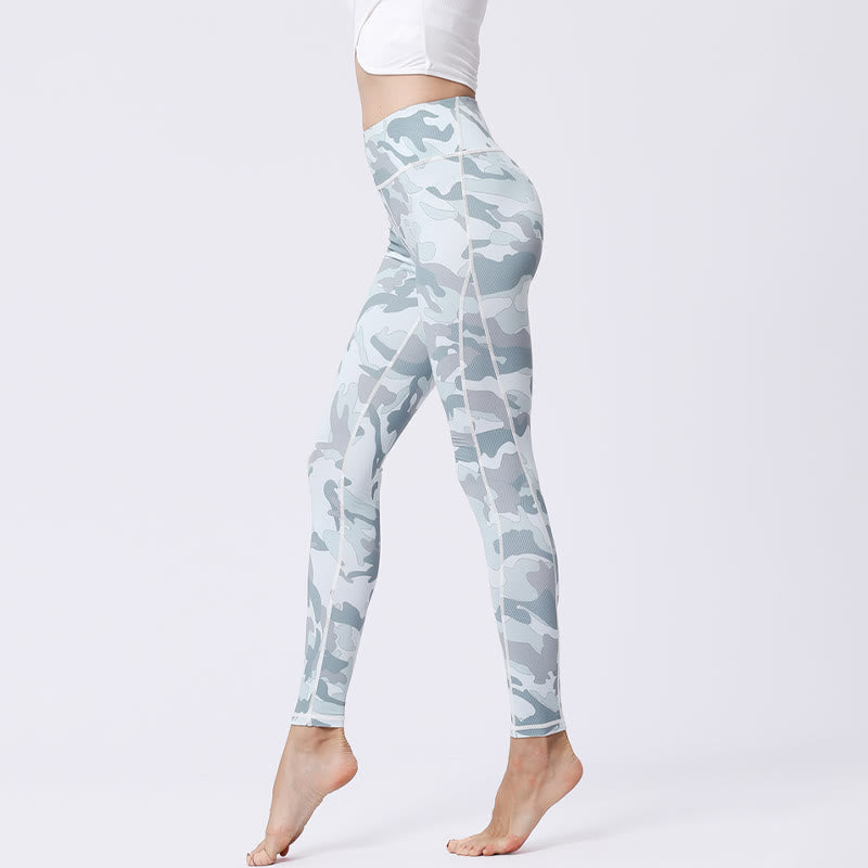 Camo Print Sports Fitness Yoga High Waist Leggings Women's Yoga Pants - Image 14