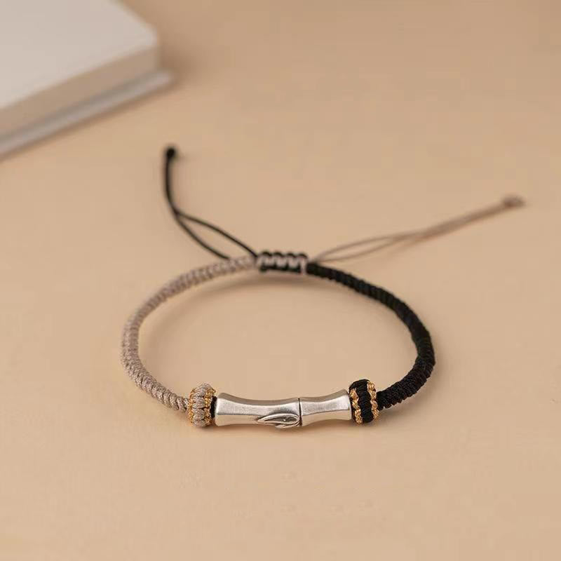 925 Sterling Silver Bamboo Protection Braided Bracelet - Image 10