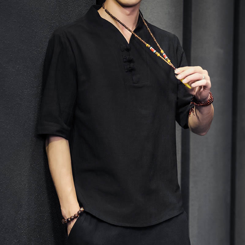 Casual Summer Half Sleeve Shirt Cotton Men Clothing - Image 16