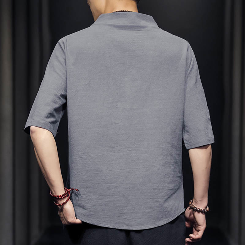 Casual Summer Half Sleeve Shirt Cotton Men Clothing - Image 19