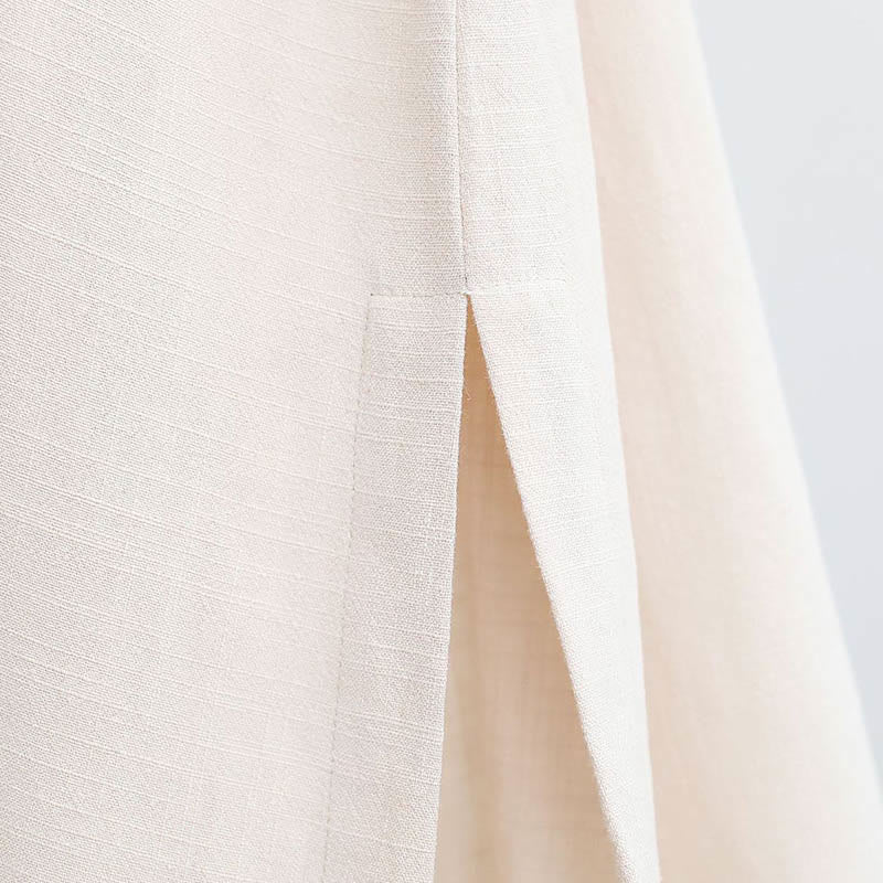 2Pcs V-Neck Men's Long Sleeve Shirt Top Pants Meditation Zen Tai Chi Cotton Linen Clothing Set - Image 21