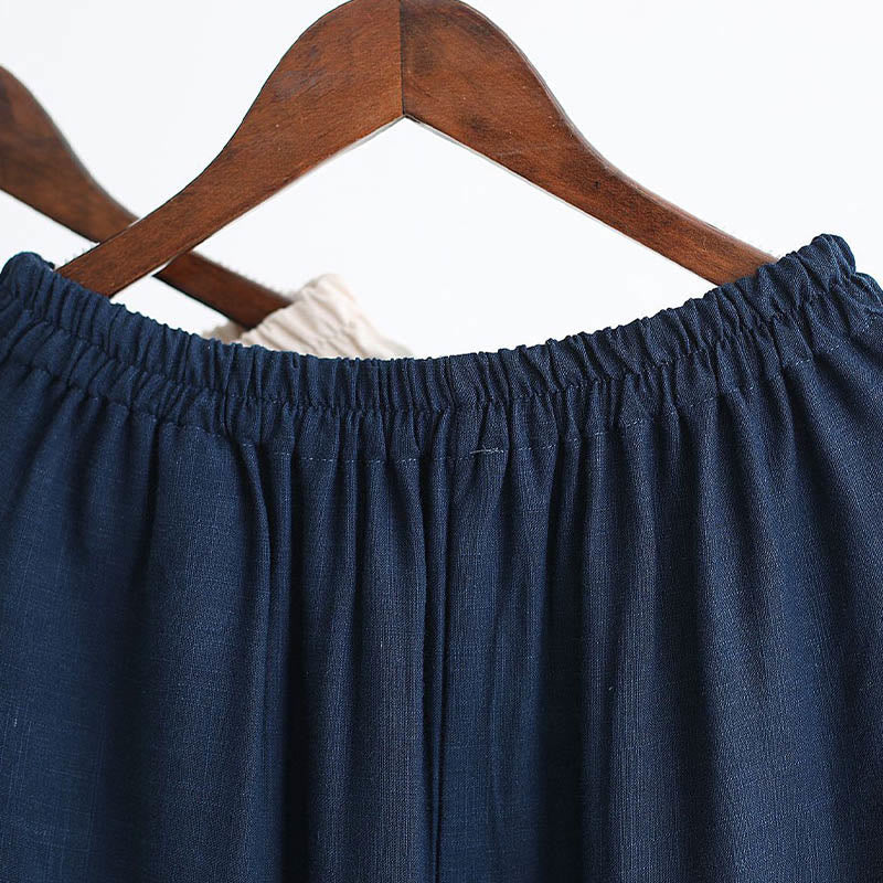 2Pcs V-Neck Men's Long Sleeve Shirt Top Pants Meditation Zen Tai Chi Cotton Linen Clothing Set - Image 42