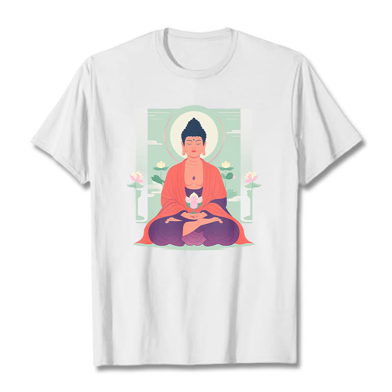 Lotus Meditation Buddha Tee T-shirt