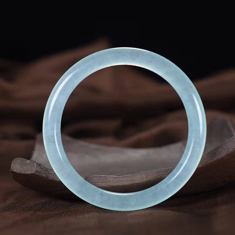 Blue Chalcedony Emotional Balance Energy Bracelet Bangle