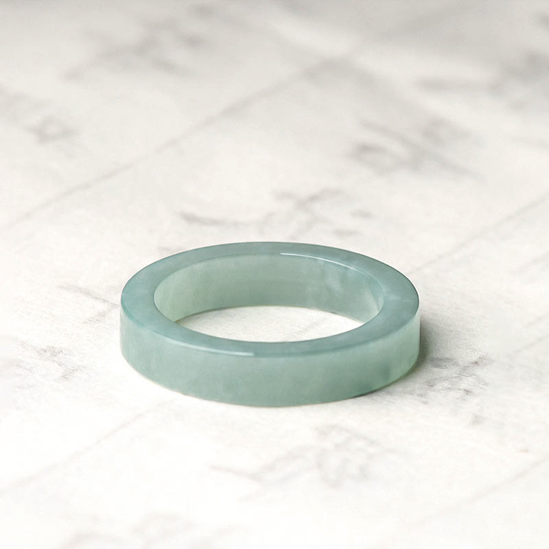 Natural Jade Prosperity Luck Ring - Image 9