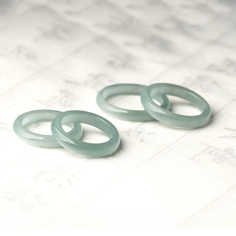 Natural Jade Prosperity Luck Ring - Image 5